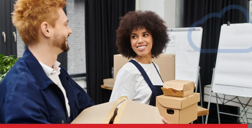 Joyful moments shared while packing and unpacking during a contemporary moving experience Stock Photo, ft. 56677 & boxes - Envato