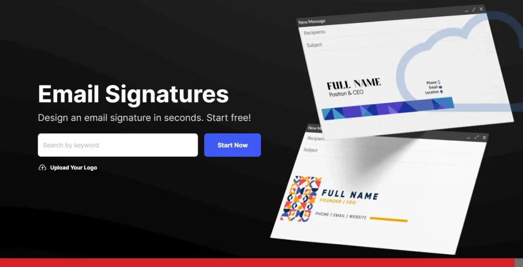 Signatures courriel | Créez des signatures de courriel gratuites en quelques secondes | Design.com
