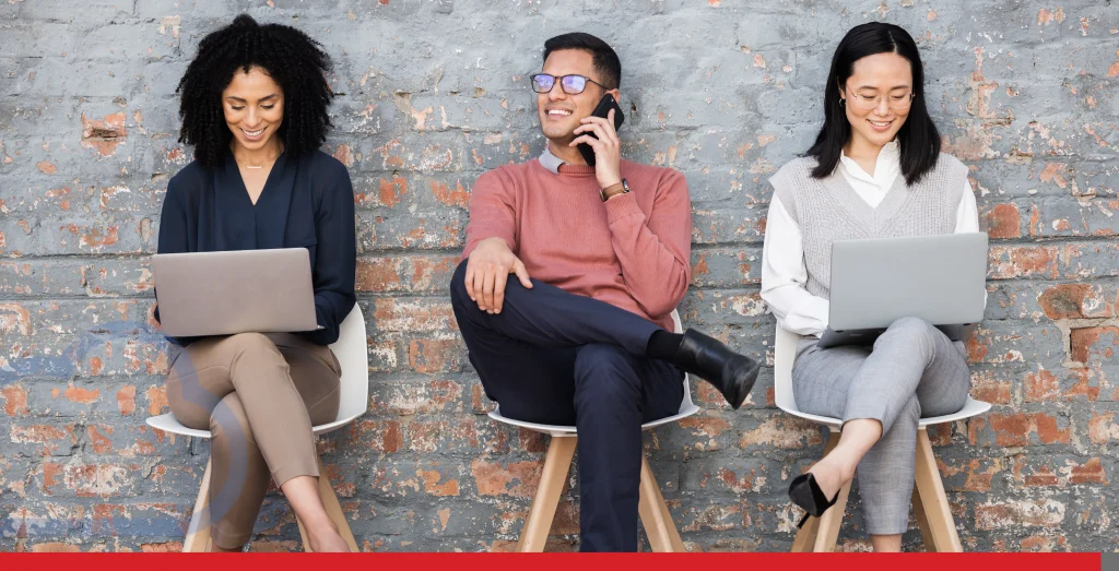 Recruitment, phone call. or UX web design team in digital tech company, job interview or corporate Stock Photo, ft. business & call - Envato