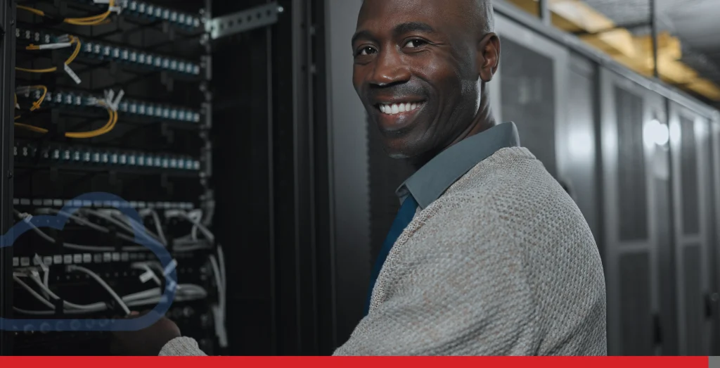 Portrait, server room and black man on tablet for database maintenance or software update at night. Stock Photo, ft. black & career - Envato