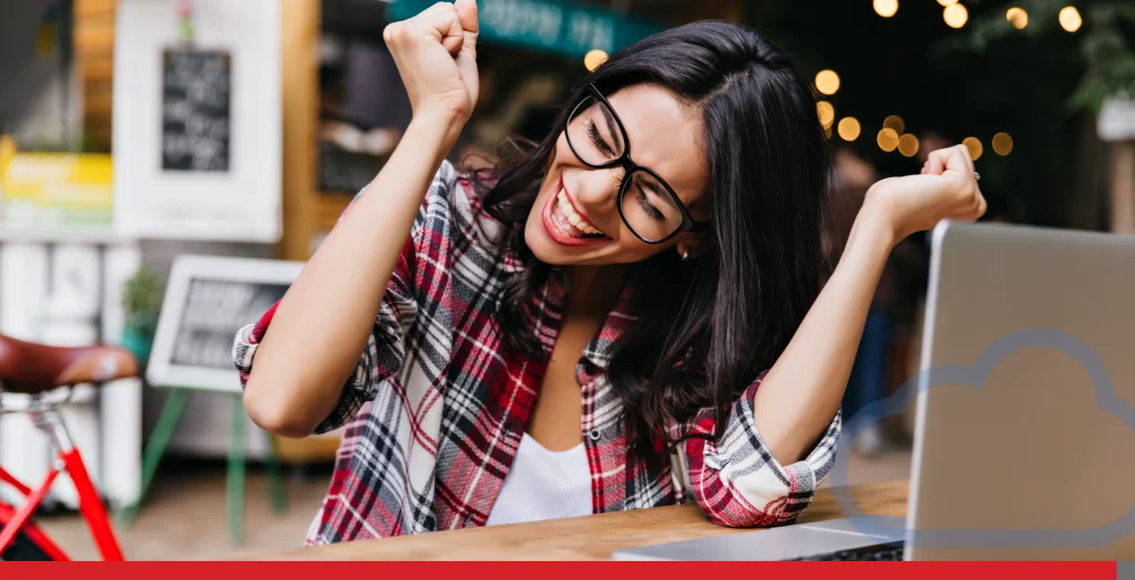 Wonderful female student sitting in cafe with laptop and laughing. Pleasant freelancer in glasses e Stock Photo, ft. accessory & attractive - Envato