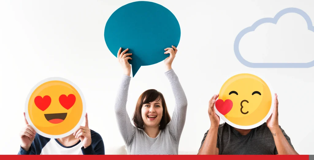 Group of diverse friends sitting on couch with emoticon internet and connection concept Stock Photo, ft. african & america - Envato