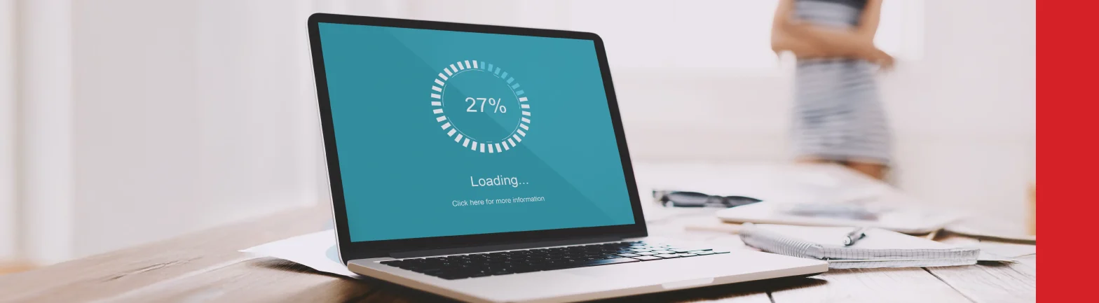 Close up of freelancer laptop with loading bar on screen Stock Photo, ft. analyzing & browsing - Envato